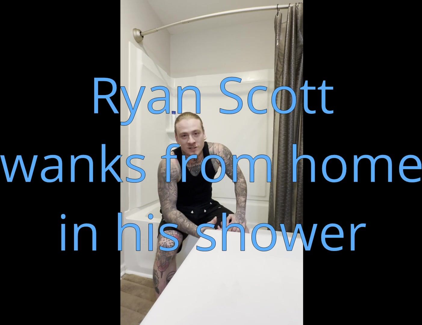 Ryan Scott Showers and jerks off during the snowstorm