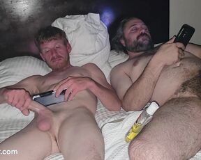 Wyatt Coxxx and Kuntry Kane late night side by side jerk off