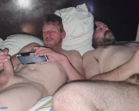 Wyatt Coxxx and Kuntry Kane late night side by side jerk off