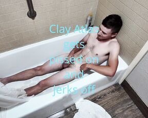 Walker Knight and Lake Reese Piss on Clay Atlas
